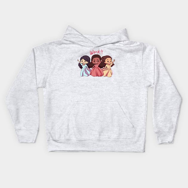 The Schuyler Sisters Kids Hoodie by beailish